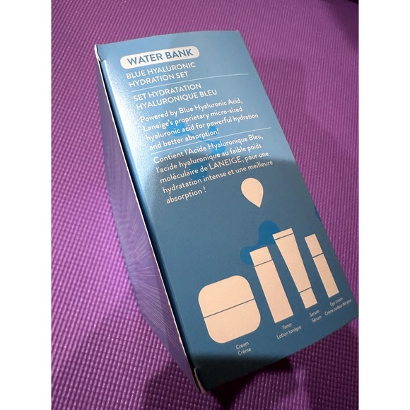 Laneige Water Bank Hydration Set 4 pieces Moisturizer, Toner, Serum, Eye Cream - Picture 3 of 4
